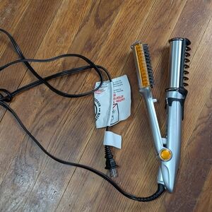 Instyler 1.25" Rotating Hot Iron Hair Straightener Silver